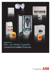 abb low voltage catalogue